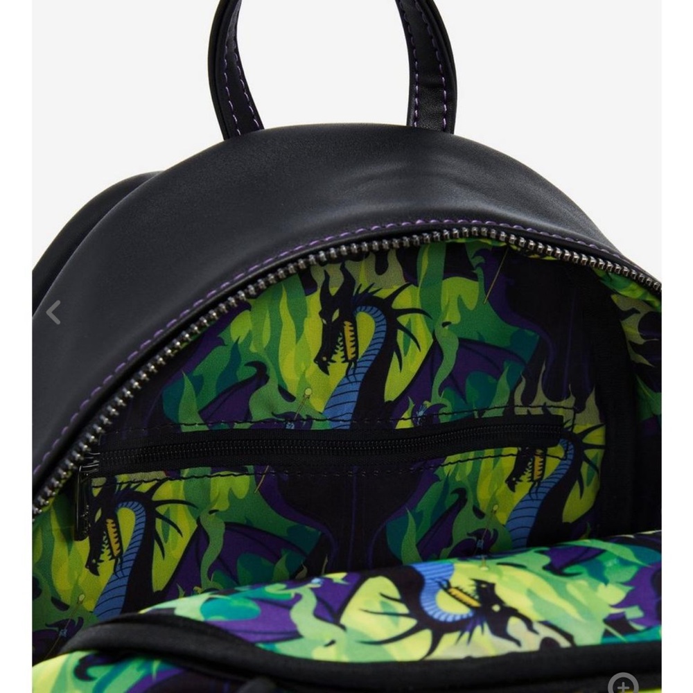 Loungefly Disney Sleeping Beauty Maleficent Figural Mini Backpack - Picture 5 of 6